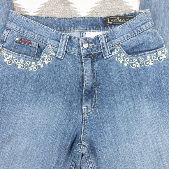 Vintage Lawman Western Cowgirl Jeans, Sz S Small - Picture 2 of 7